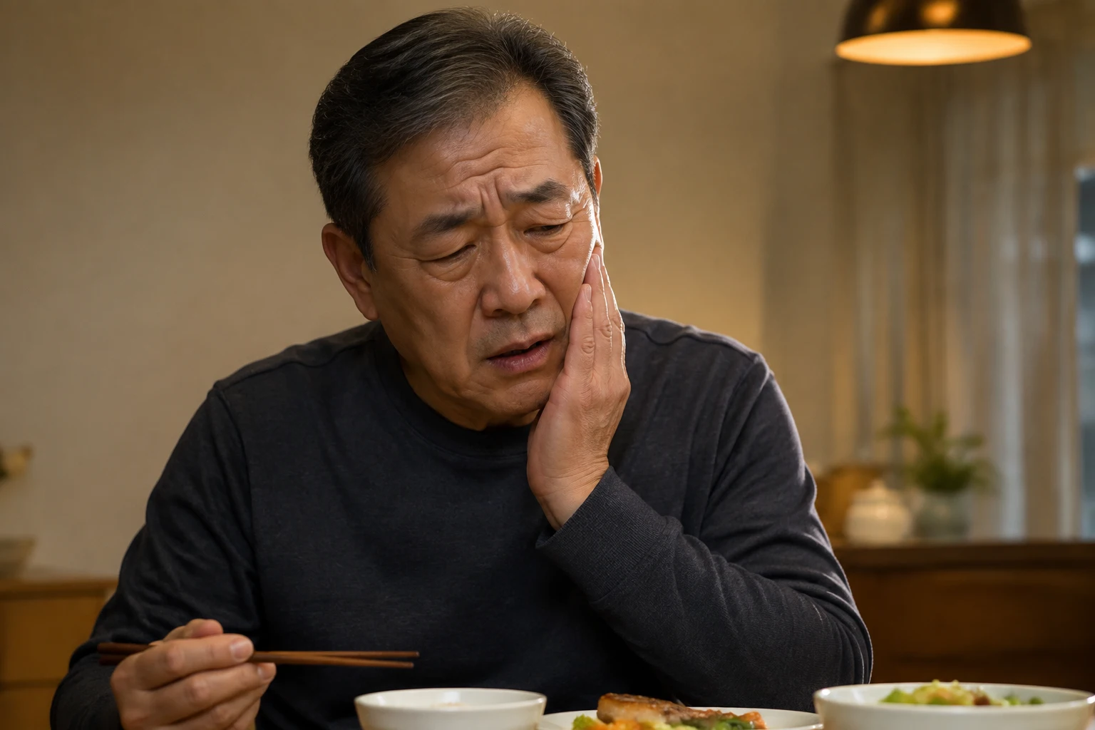 임플란트 재식립 상태를 설명하는 참고 이미지